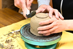 吉村楽入先生指導による樂茶碗陶芸体験・茶碗解説